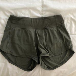 Lululemon Green Speed Up shorts
